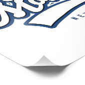 Ragged Mountain New Hampshire ski logo Foto Afdruk (Hoek)