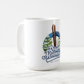 Ragged Mountain New Hampshire ski logo Koffiemok (Voorkant links)
