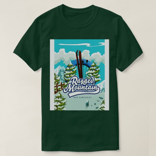Ragged mountain new hampshire ski t-shirt (Design voorkant)