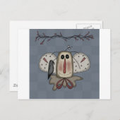 Raggedie Annie Doll met Crow Briefkaart (Voorkant / Achterkant)