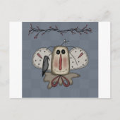 Raggedie Annie Doll met Crow Briefkaart (Voorkant)