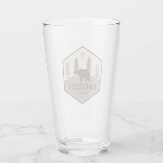 Raggeds Wilderness Colorado Beer Glas (Achterkant)