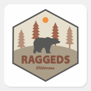 Raggeds Wilderness Colorado Beer Vierkante Sticker