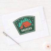 Raggeds Wilderness Colorado Camping Rechthoekige Sticker (Envelop)