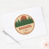 Raggeds Wilderness Colorado Ronde Sticker (Envelop)