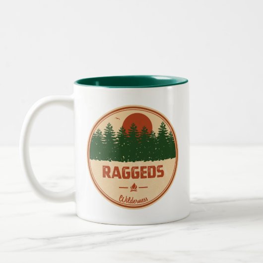 Raggeds Wilderness Colorado Tweekleurige Koffiemok (Links)