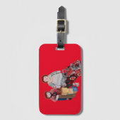 Raggedy Ann & Andy poppen met speelgoed Bagagelabel (Voorkant (verticaal))