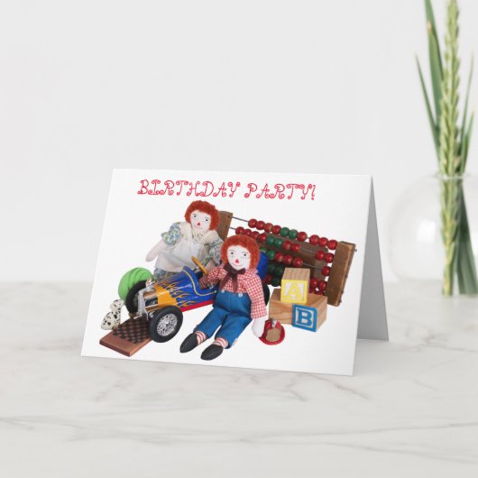 Raggedy Ann Andy speeltjes jongen meisje verjaarda (Voorkant)