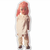 Raggedy Ann / Annabelle op maat gesneden vinyl Sti Sticker (Voorkant)