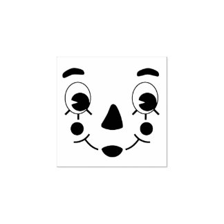 Raggedy Ann Doll Face Rubberstempel