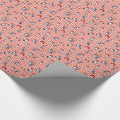 Raggedy Ann en Andy op Red Gingham Cadeaupapier (Hoek)