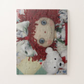 Raggedy Ann-pop en ijsbeer #2 legpuzzel (Verticaal)