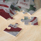 Raggedy Ann-pop en ijsbeer Legpuzzel (Zijkant)