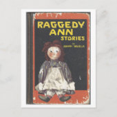 Raggedy Ann Stories door Gruelle 1918 Boek Hoesje Briefkaart (Voorkant)