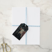 "Raggedy" De familiekoe Cadeaulabel (Met Touw)