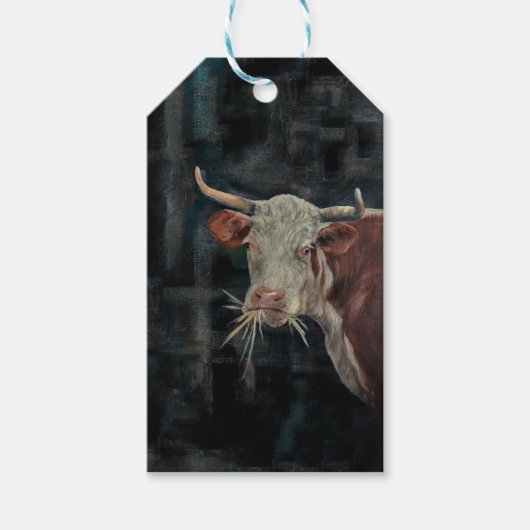 "Raggedy" De familiekoe Cadeaulabel (Voorkant)