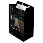 "Raggedy" De Familiekoe - Middelgrote cadeautas (Voorkant Gekanteld)