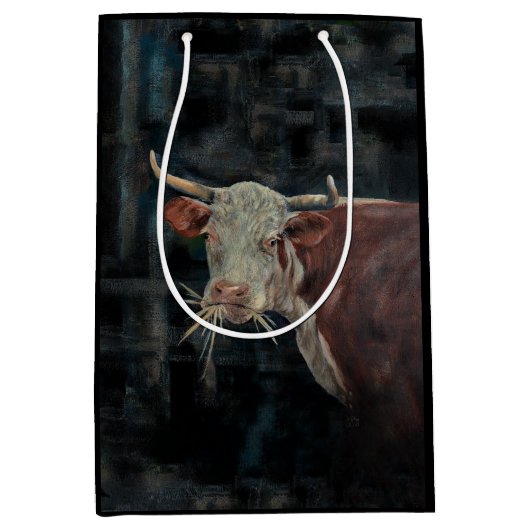 "Raggedy" De Familiekoe - Middelgrote cadeautas (Voorkant)