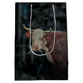 "Raggedy" De Familiekoe - Middelgrote cadeautas (Achterkant)