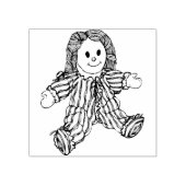 raggedy doll art stamp rubberstempel (Afrduk)