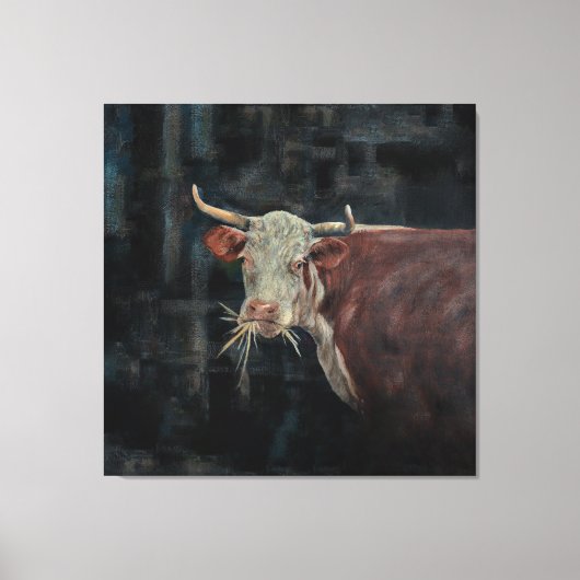 "Raggedy" The Family Cow 40" x 40" |  Canvas Afdruk (Voorkant)