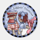 Raggedy Treasures Land Annie en Andy Magnet (Voorkant)