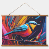 Raggiana Vogelwandtapijt Hangend Wandkleed (Voorkant)