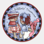 Raggide Ann en Andy Treasures Ronde Sticker (Voorkant)