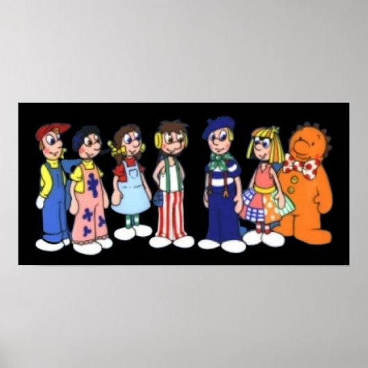 Raggy pops cartoon poster (Voorkant)