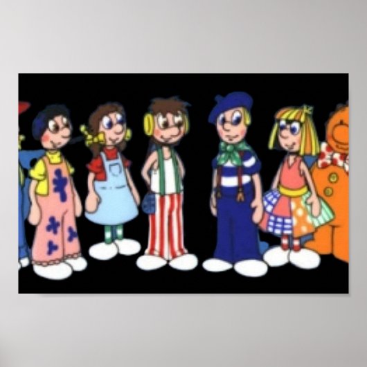 Raggy pops cartoon poster (Voorkant)