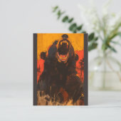 Raging beer briefkaart (Staand voorkant)