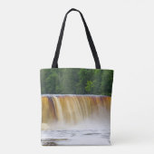 Raging bovenaan Tahquamenon Tote Bag (Achterkant)