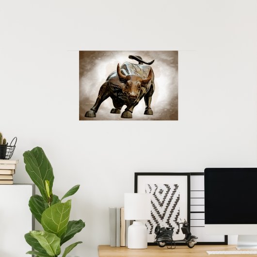 RAGING BULL MARKT POSTER (Thuiskantoor)