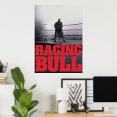 Raging Bull-titel Poster (Thuiskantoor)