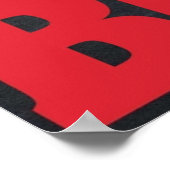 Raging Bull-titel Poster (Hoek)