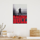 Raging Bull-titel Poster (Keuken)