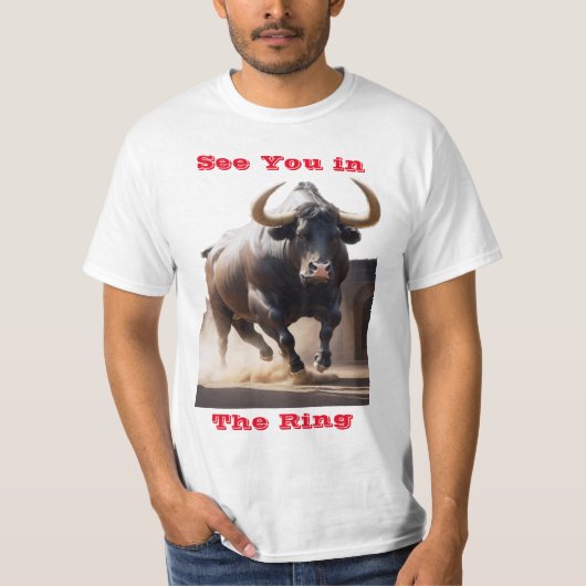 Raging Bull -"Tot ziens in de Ring" door BabeMonet T-shirt (Voorkant)
