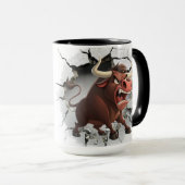 Raging bull Two-Tone Mug, 15 oz Mok (Voorkant rechts)
