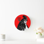 Raging Chicken Press-klok Ronde Klok (Huis)