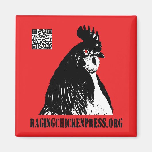 Raging Chicken Press magneet (Voorkant)