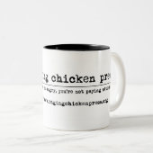 Raging Chicken Press Mok (Voorkant rechts)