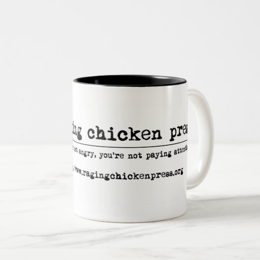 Raging Chicken Press Mok (Voorkant rechts)