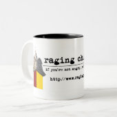 Raging Chicken Press Mok (Voorkant links)