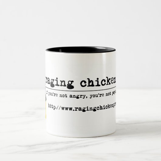 Raging Chicken Press Mok (Center)