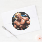 Raging Donny T (MMA/Wrestling MAGA Superstar) Ronde Sticker (Envelop)