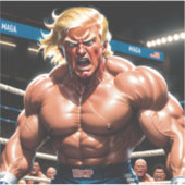 Raging Donny T (MMA/Wrestling MAGA Superstar) Sticker (Voorkant)