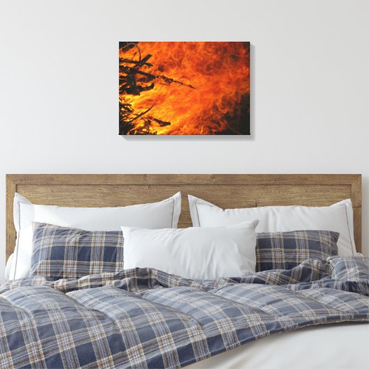 Raging Fire Canvas Afdruk (Insitu (Slaapkamer))