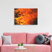 Raging Fire Canvas Afdruk (Insitu (Woonkamer))