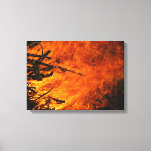 Raging Fire Canvas Afdruk