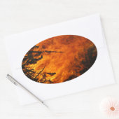 Raging Fire Ovale Sticker (Envelop)
